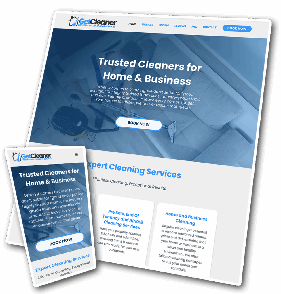 snazzy getcleaner frontpage