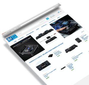 snazzy website mockup djbox
